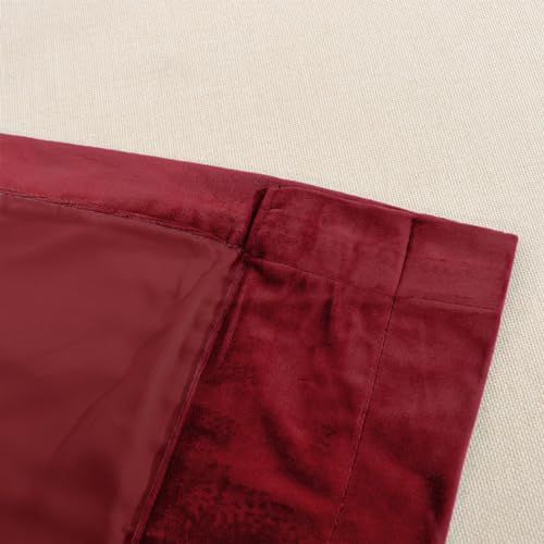 Melodieux Pom Pom Velvet Curtains, 2-Panel Set
