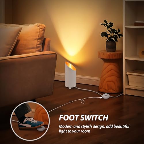 GeyouLux Uplighting Indoor Floor Can Light, 6W Up Lights with 2700K LED GU10 Bulbs