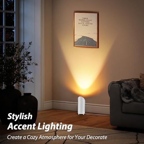 GeyouLux Uplighting Indoor Floor Can Light, 6W Up Lights with 2700K LED GU10 Bulbs