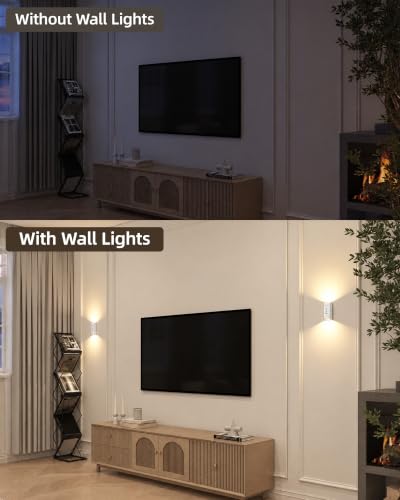 EZVALO Motion Sensor Wall Light with Remote Control, Wireless Wall Lamp, 3 Color Temps, Dimmable, Magnetic, LED Indoor Rechargeable Wall Sconce, 4000mAh, for Hallway, Stair, Bedroom, Renters