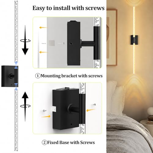 iThird Battery Operated Wall Sconces Set of 2, 10000mAh