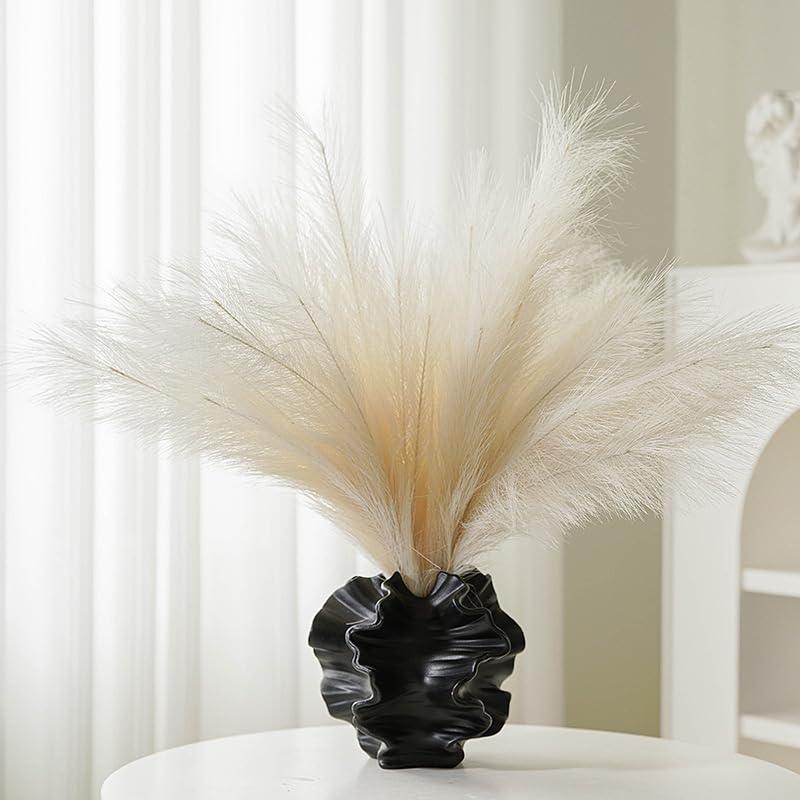 XYQXYQ Modern Art Ceramic Coral Flower Vase Home and Office Decoration Sculpture Work Bohemian Decoration Coffee Table Office Bookshelf Living Room Decoration