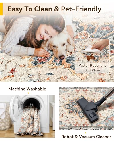 RELEANY Washable Area Rug