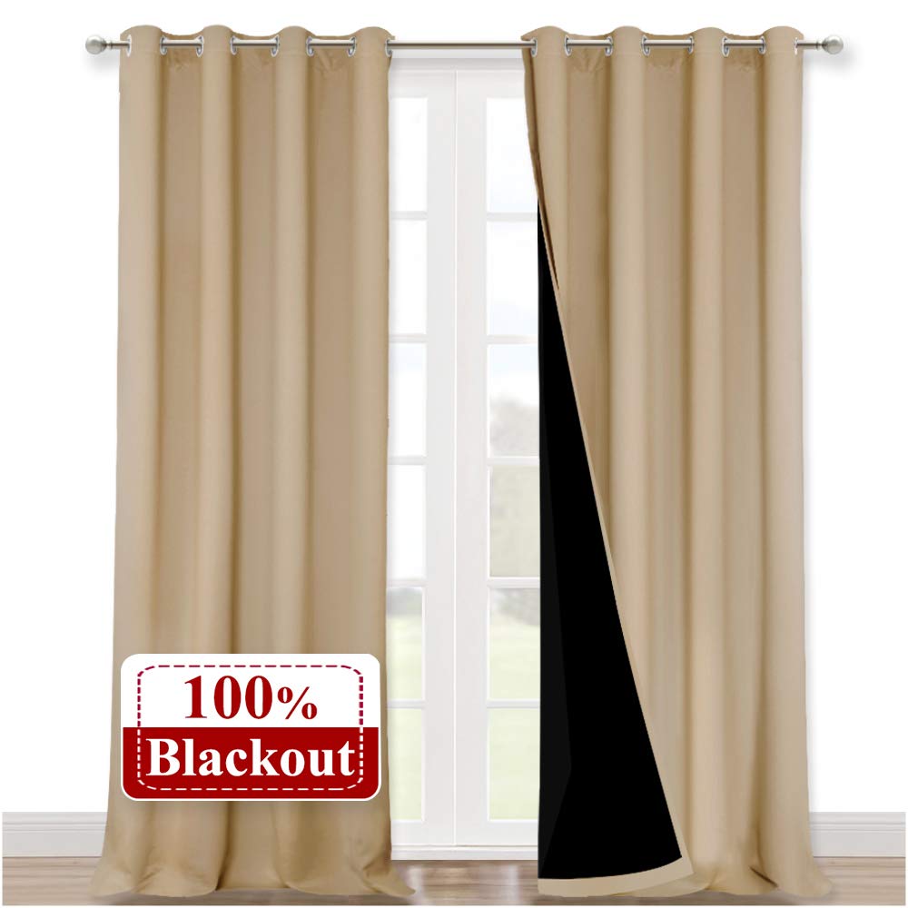 NICETOWN Full Blackout Double-Layer Curtains