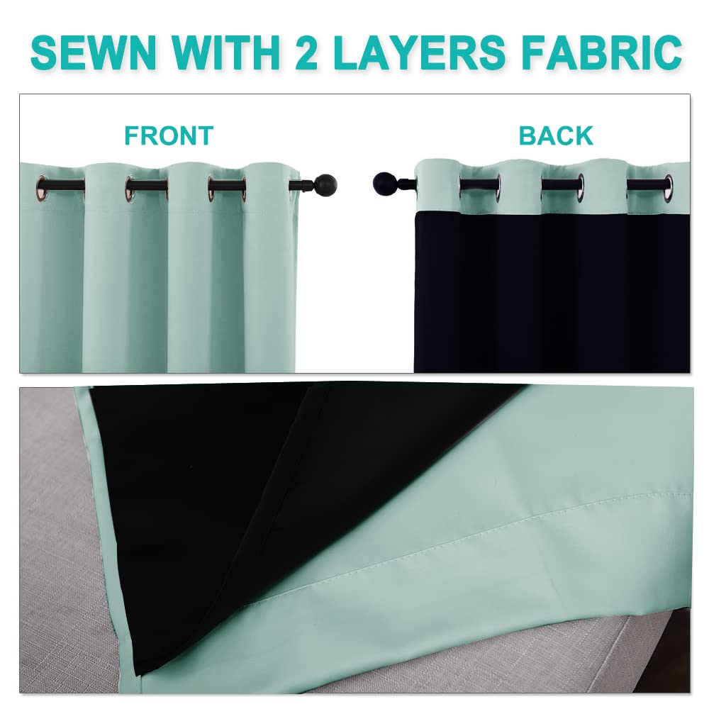 NICETOWN Full Blackout Double-Layer Curtains