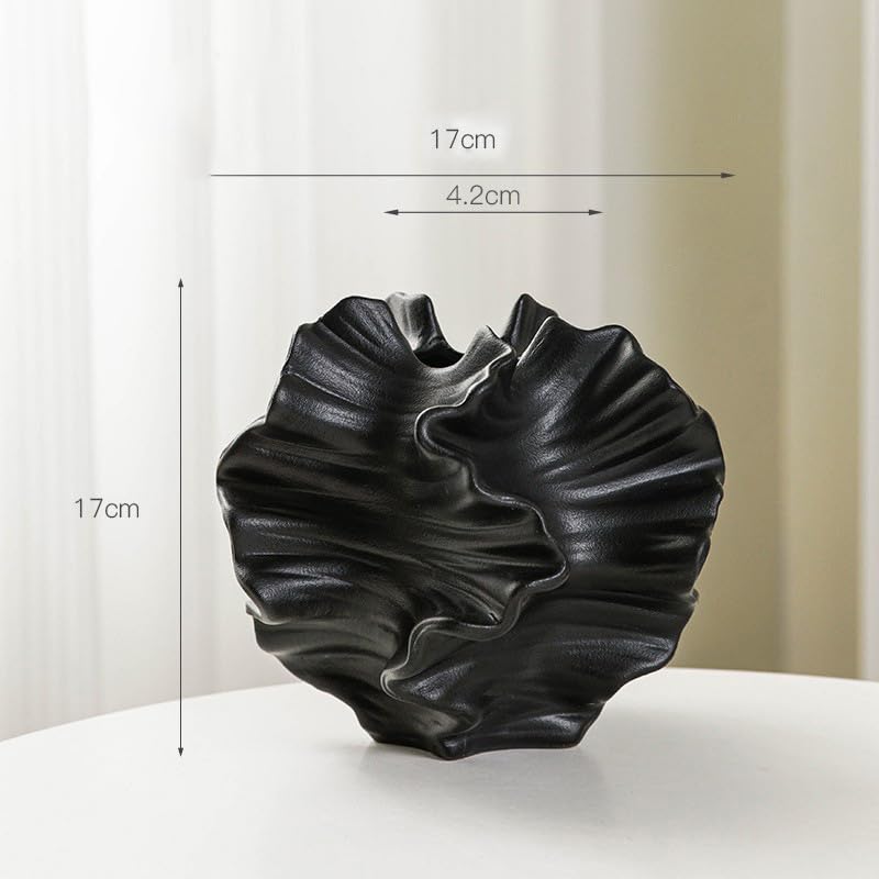 XYQXYQ Modern Art Ceramic Coral Flower Vase Home and Office Decoration Sculpture Work Bohemian Decoration Coffee Table Office Bookshelf Living Room Decoration