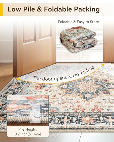 RELEANY Washable Area Rug