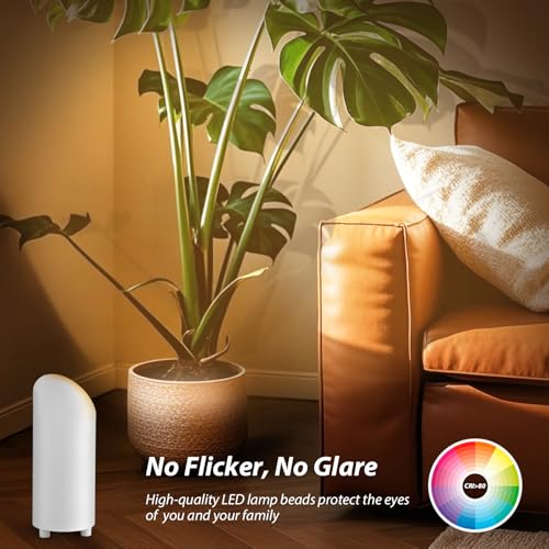 GeyouLux Uplighting Indoor Floor Can Light, 6W Up Lights with 2700K LED GU10 Bulbs