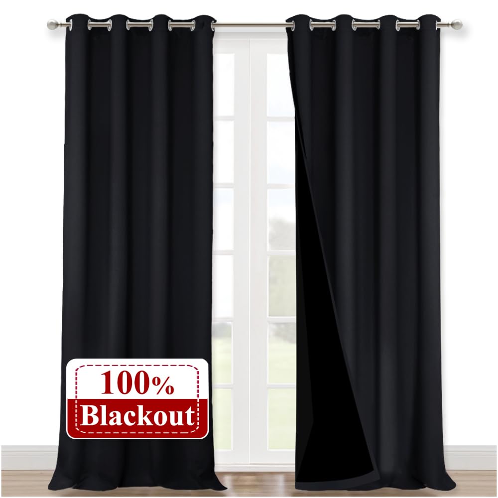 NICETOWN Full Blackout Double-Layer Curtains