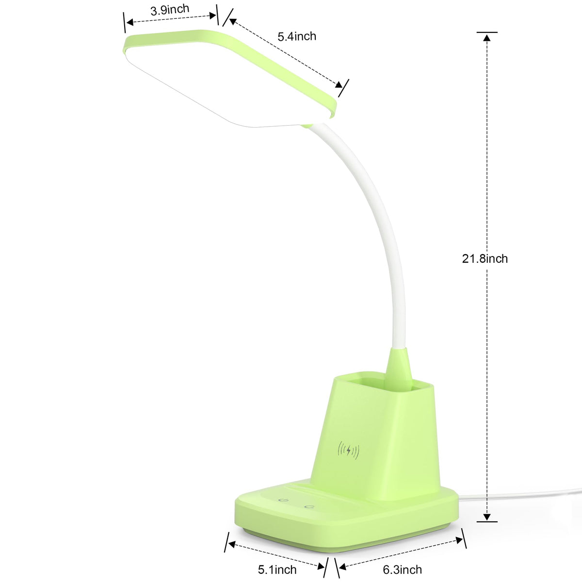 Sailstar Desk Lamp, Wireless Charger Small Desk Lamp, 3 Color Modes