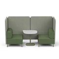 Modern Modular High Back Sofa With Privacy ScreenPartition Seating Set