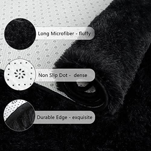 Chicrug Soft Runner Rug for Bedroom Living Room Plush Fluffy Rug 2x10