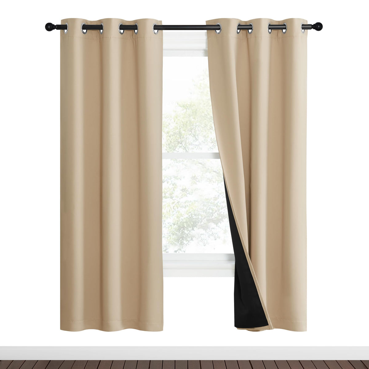 NICETOWN Full Blackout Double-Layer Curtains