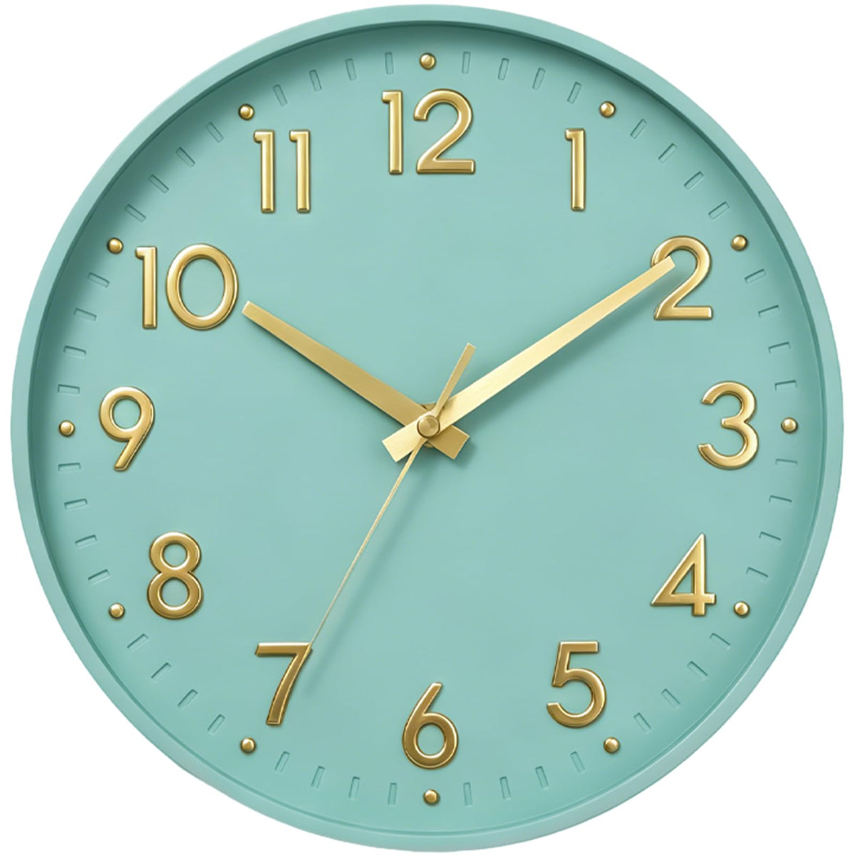 Mosewa Wall Clock, Battery Operated Silent Non-Ticking Modern Analog Clock Decorative for Kitchen, Bedroom, Office, Living Room