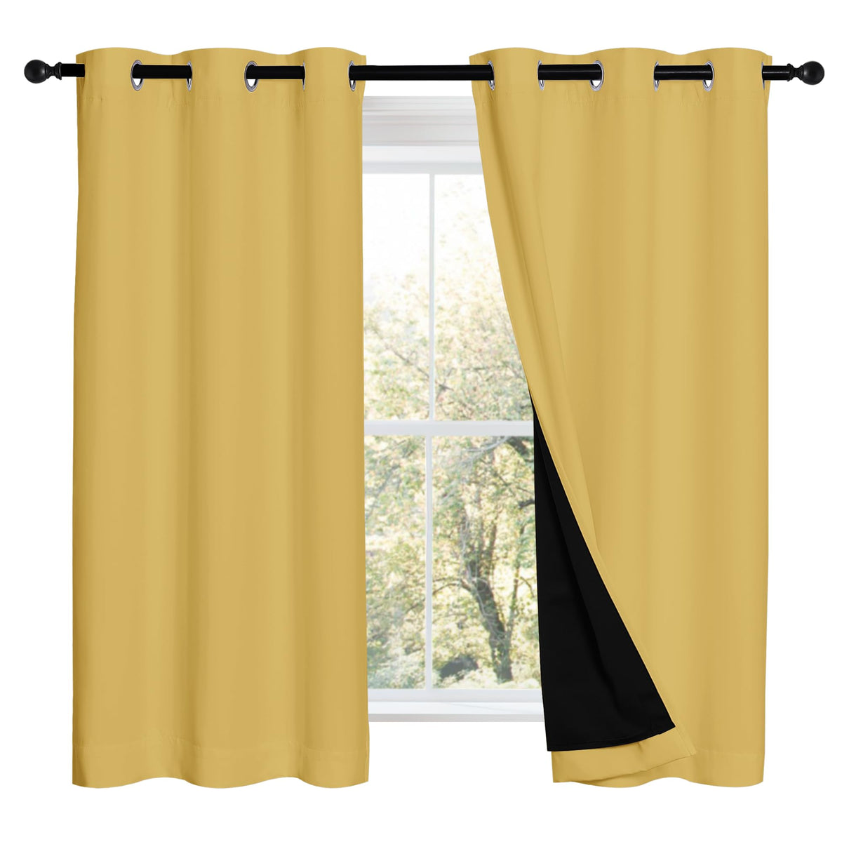 NICETOWN Full Blackout Double-Layer Curtains