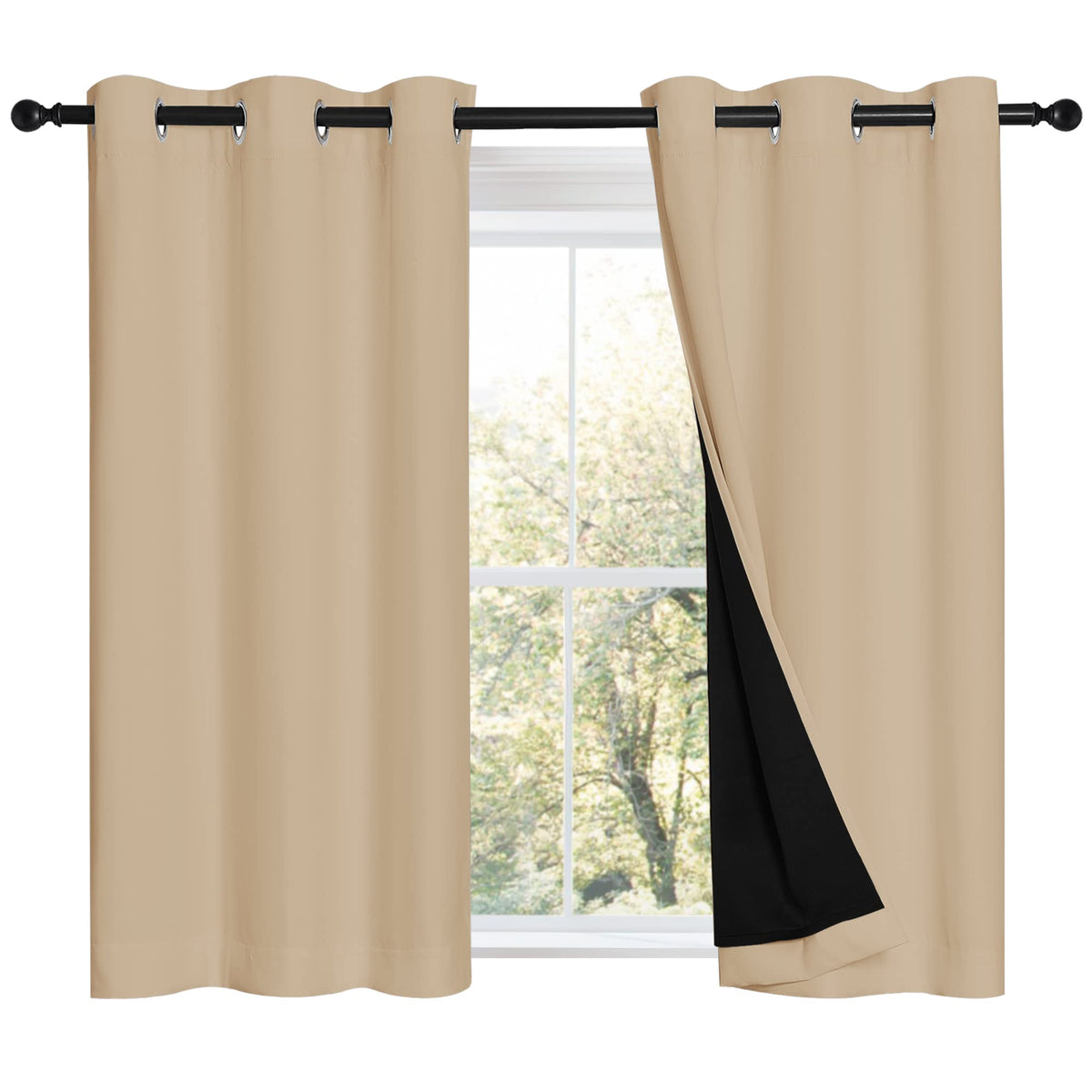 NICETOWN Full Blackout Double-Layer Curtains