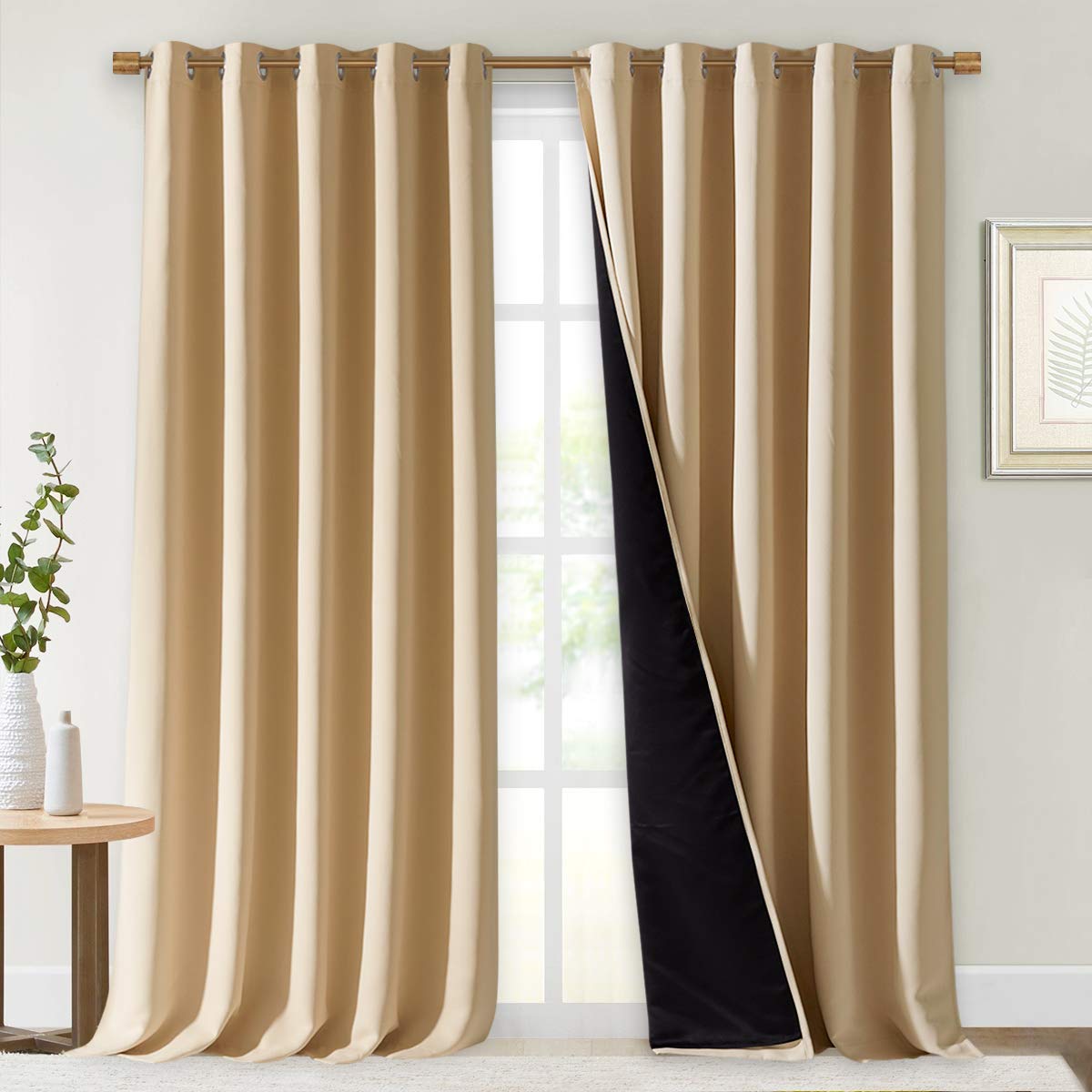 NICETOWN Full Blackout Double-Layer Curtains