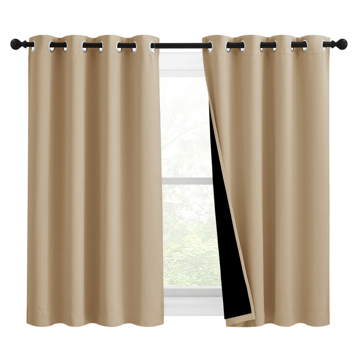 NICETOWN Full Blackout Double-Layer Curtains