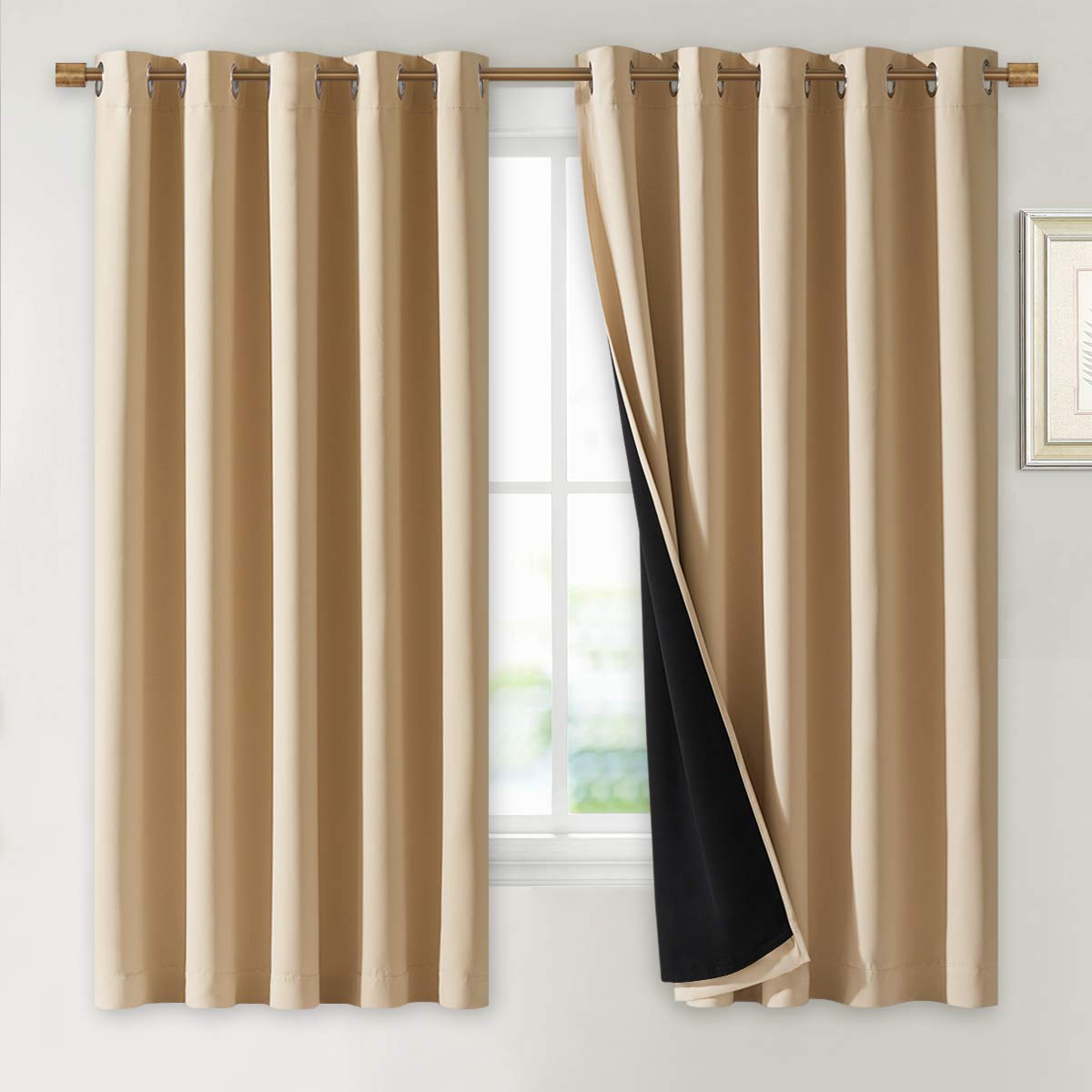 NICETOWN Full Blackout Double-Layer Curtains