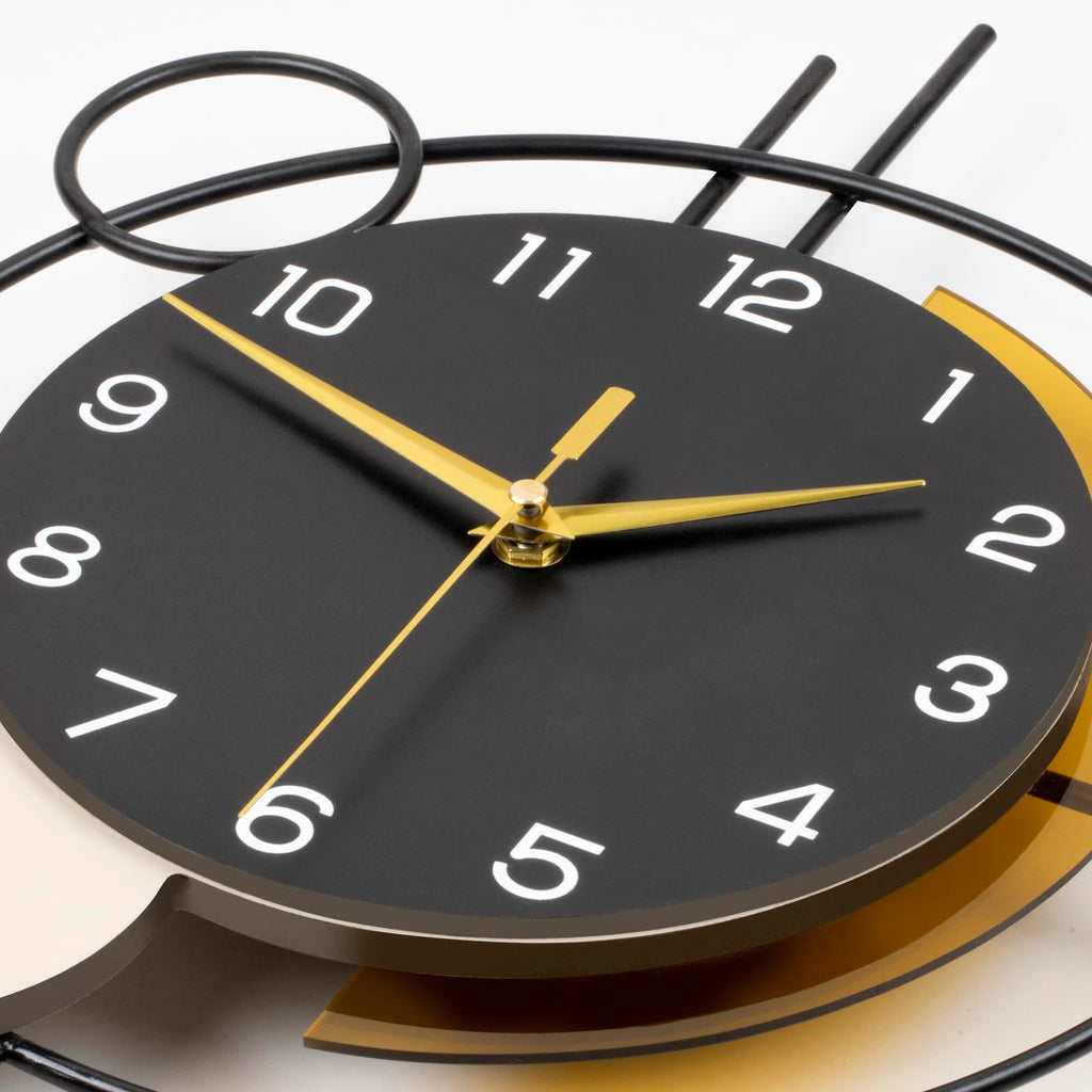 YIJIDECOR Large Wall Clocks for Living Room Decor Big Modern Wall Clock Battery Operated
