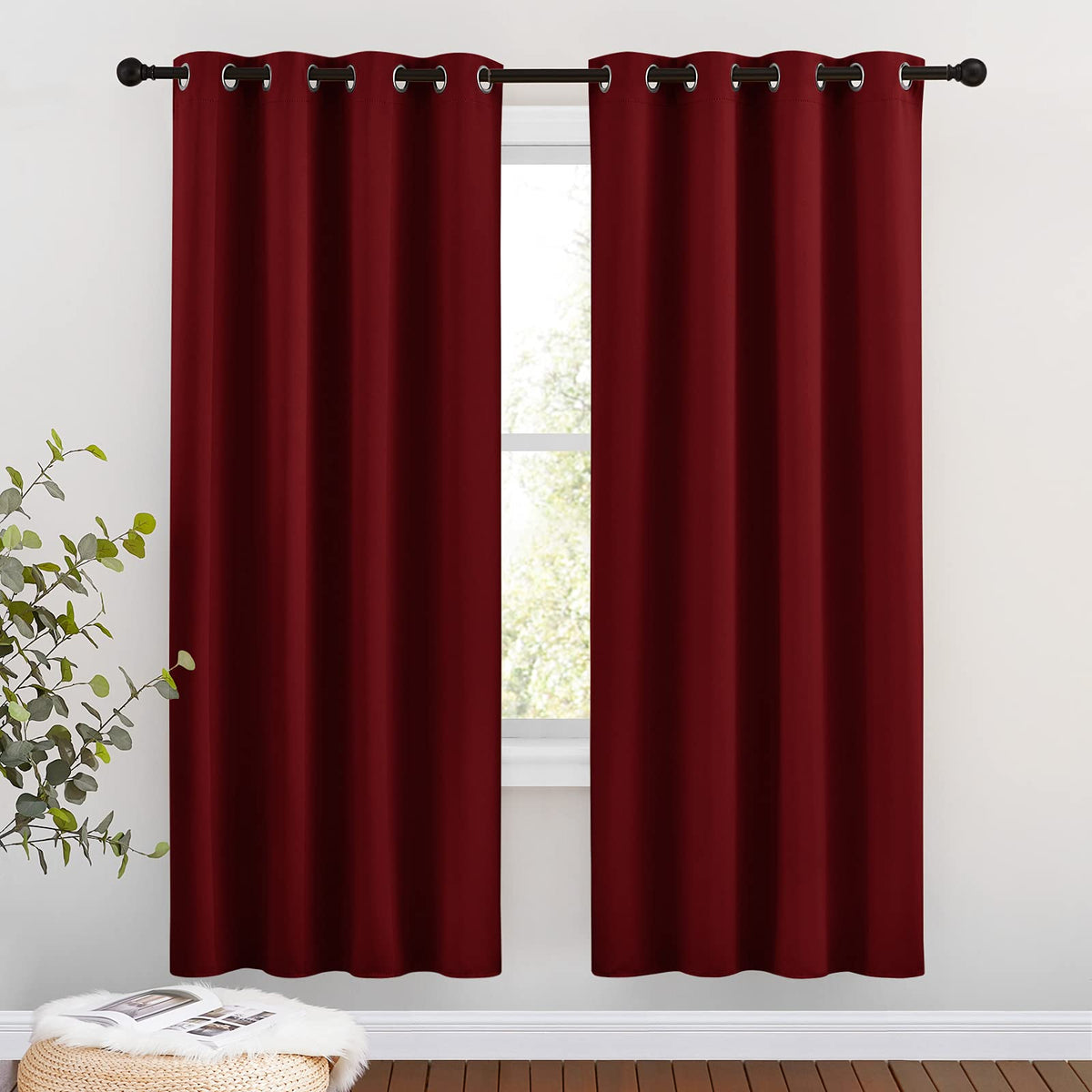 NICETOWN Grommet Blackout Room Darkening Curtains