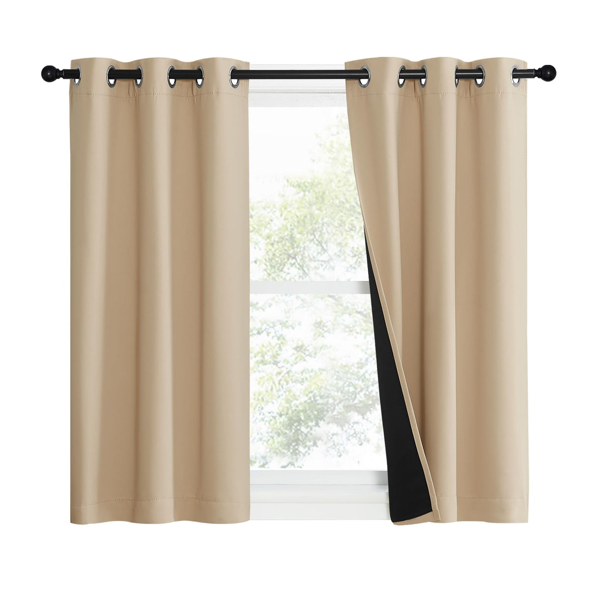 NICETOWN Full Blackout Double-Layer Curtains