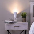 AURAGLOW Plug in Uplighter GU10 Wall Wash Light for Outlet, No Bulb
