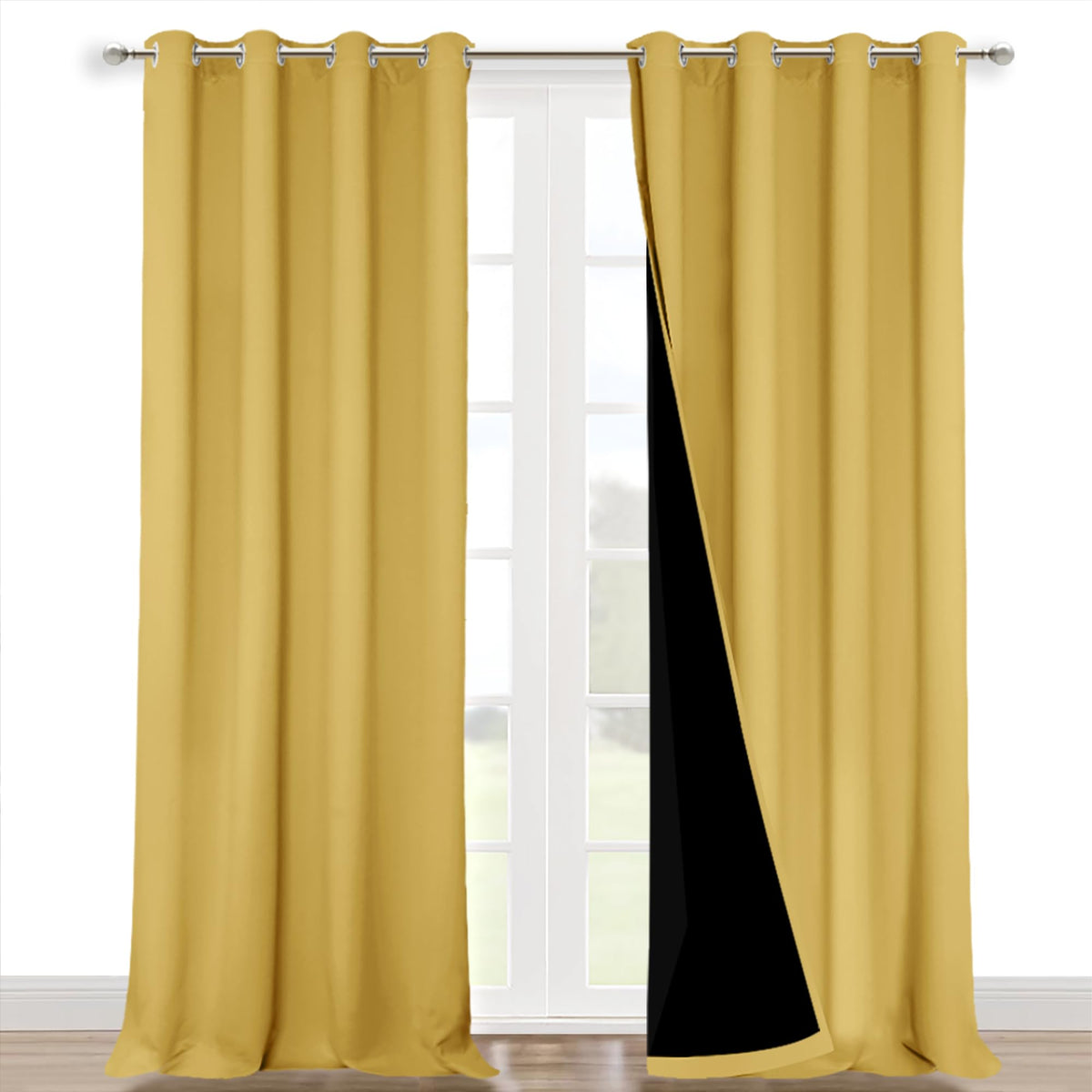 NICETOWN Full Blackout Double-Layer Curtains