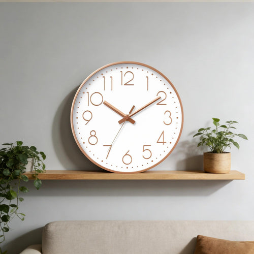 DAXSMY Silent Non-Ticking 3D Modern Wall Clock