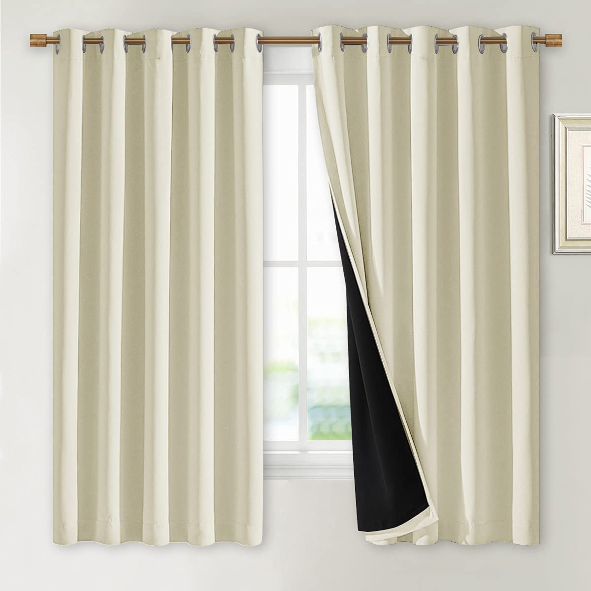 NICETOWN Full Blackout Double-Layer Curtains