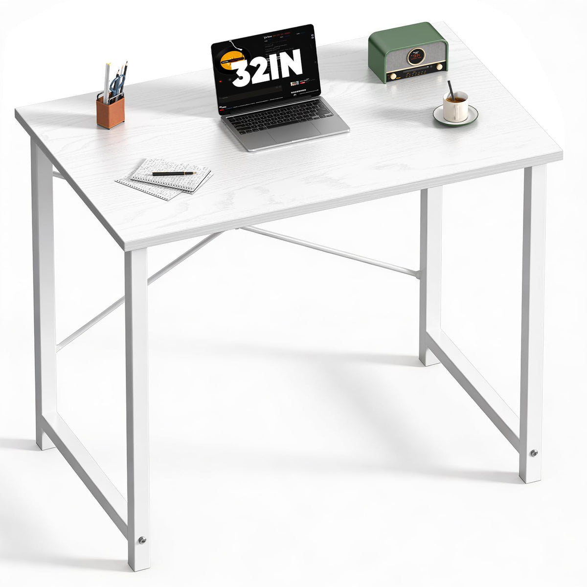 DUMOS Small Computer Desk, Gaming Desks for Home Office Bedroom