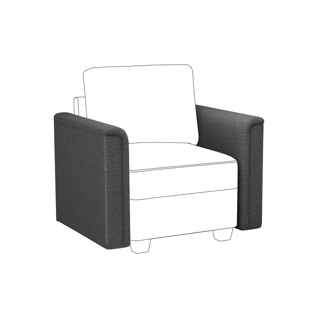 Modular Sectional Sofa with Storage Seat Upgrade Convertible Sofa Couch for Living Room,Deep 27'' Ottoman, Foam Cushion