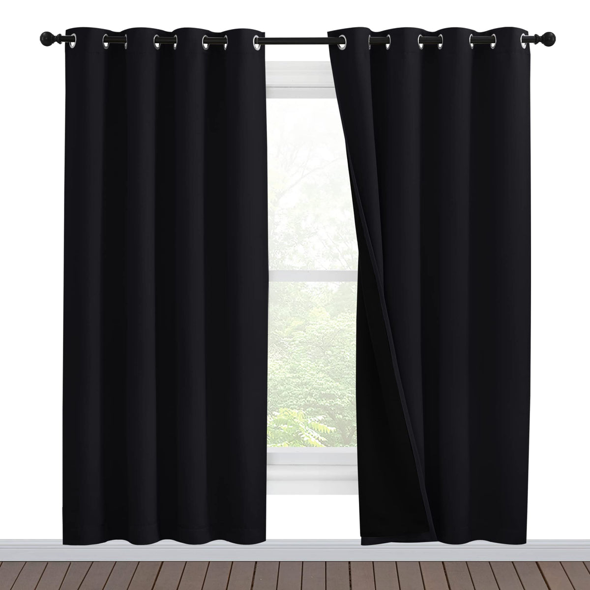 NICETOWN Full Blackout Double-Layer Curtains