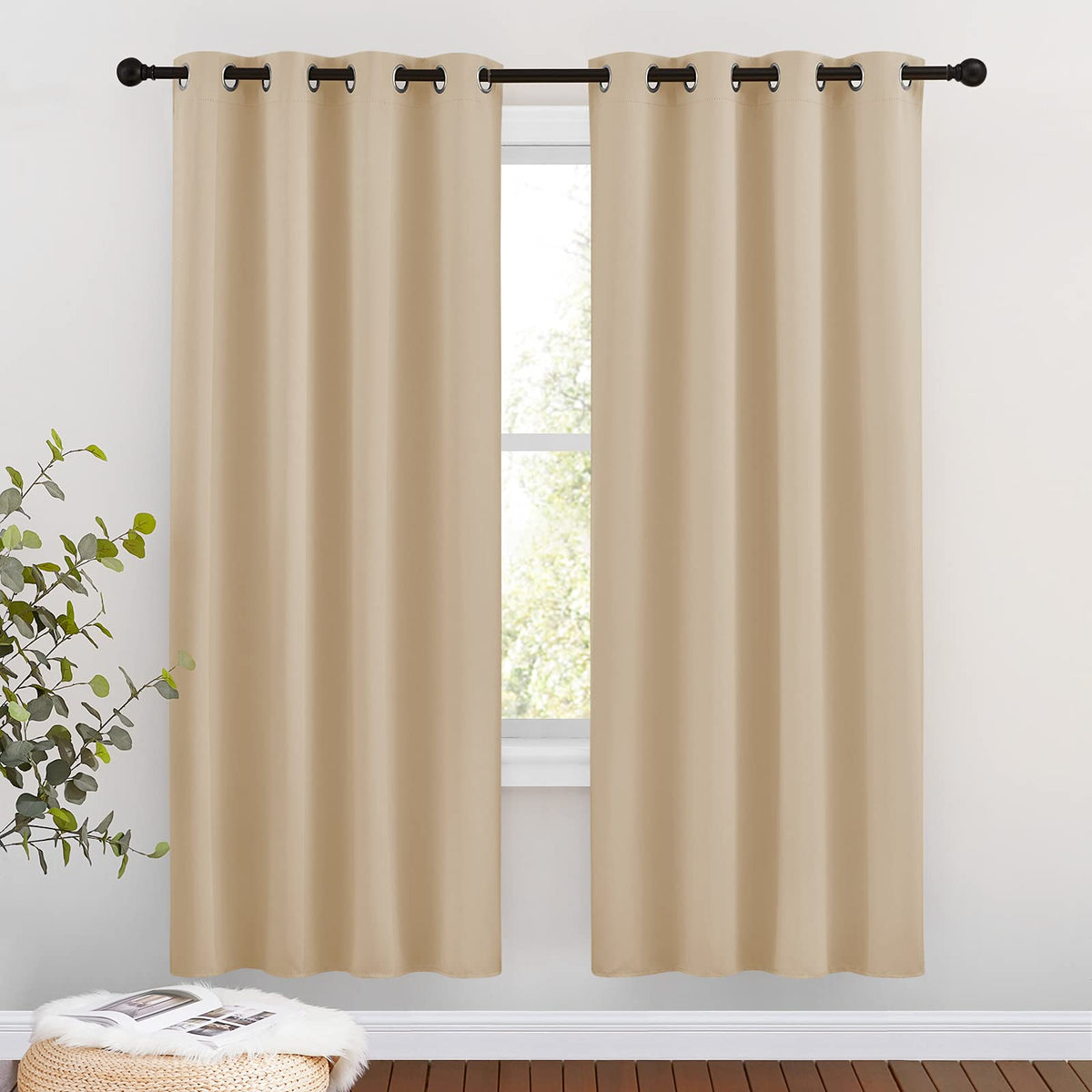 NICETOWN Grommet Blackout Room Darkening Curtains