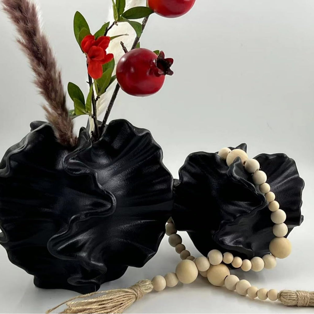 XYQXYQ Modern Art Ceramic Coral Flower Vase Home and Office Decoration Sculpture Work Bohemian Decoration Coffee Table Office Bookshelf Living Room Decoration