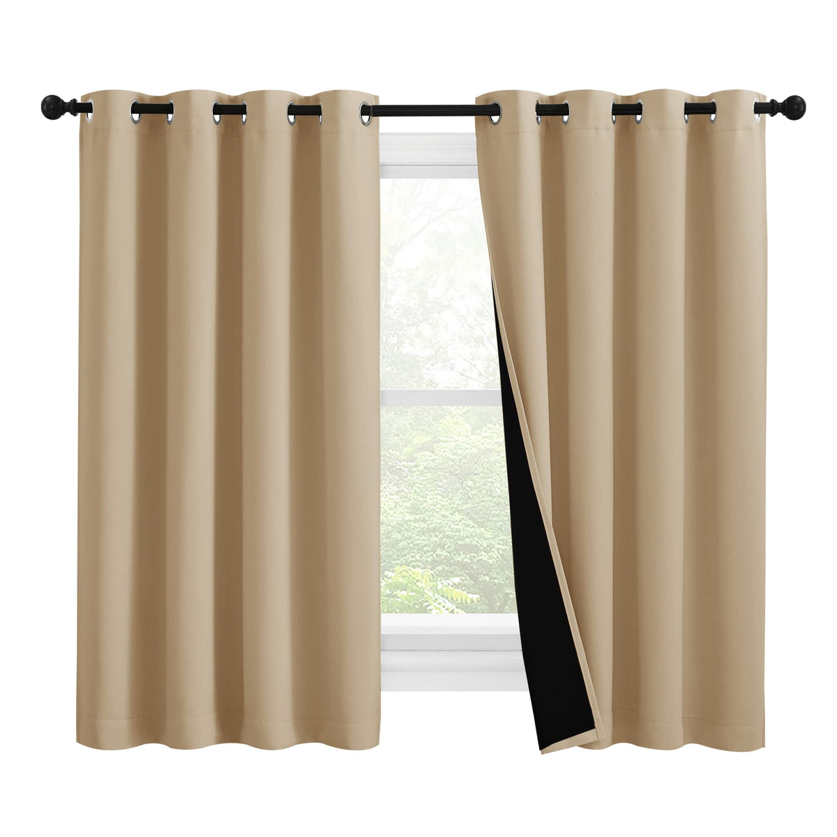 NICETOWN Full Blackout Double-Layer Curtains