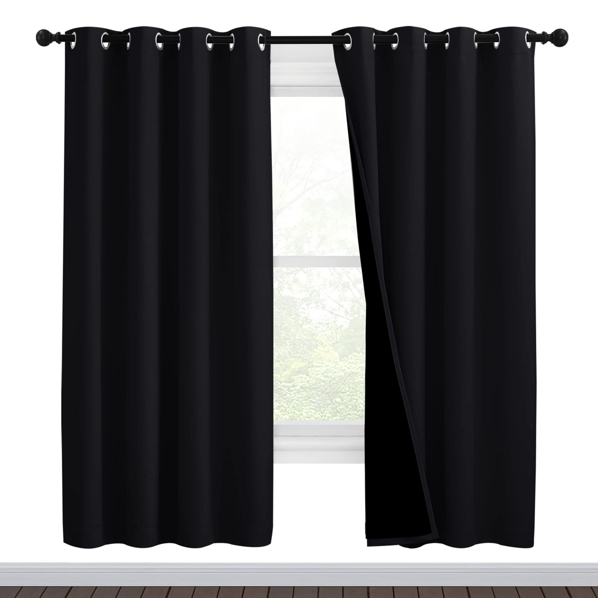 NICETOWN Full Blackout Double-Layer Curtains