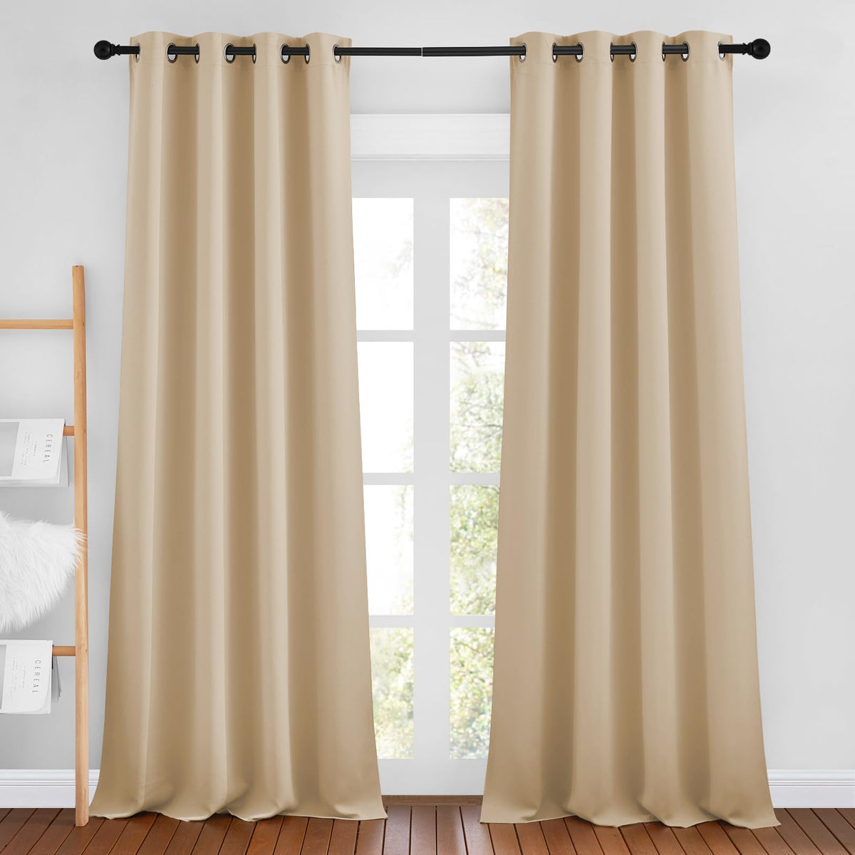 NICETOWN Grommet Blackout Room Darkening Curtains