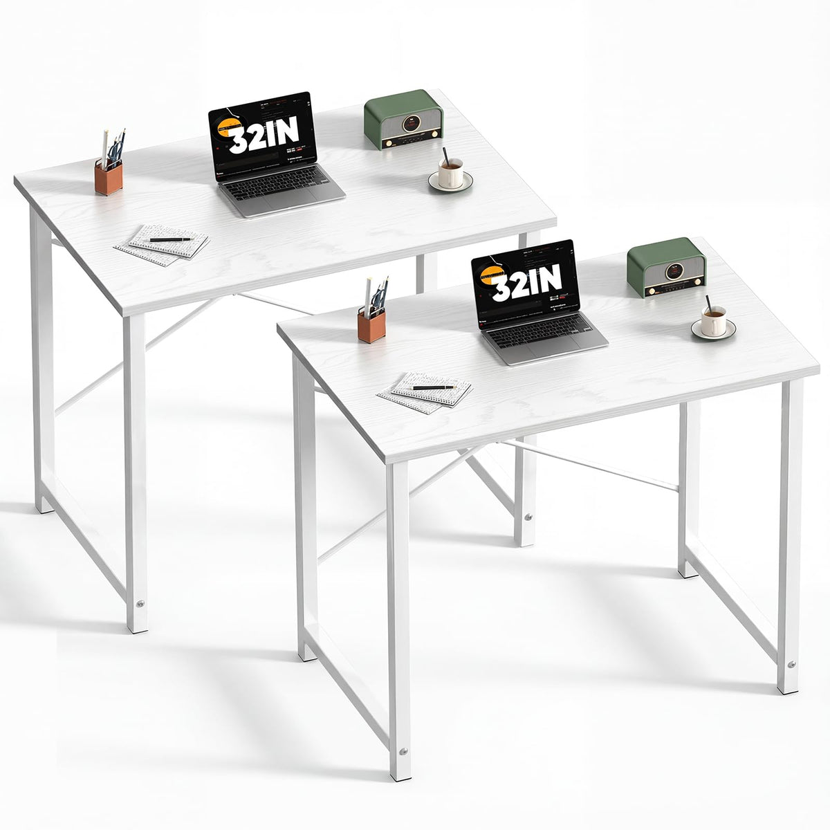 DUMOS Small Computer Desk, Gaming Desks for Home Office Bedroom