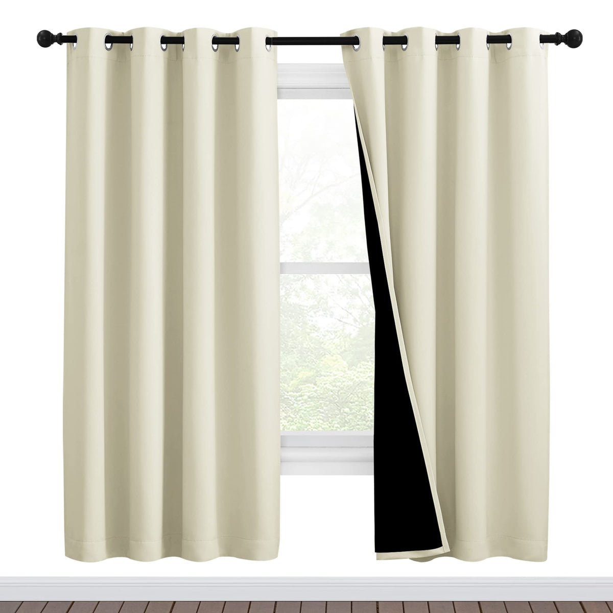NICETOWN Full Blackout Double-Layer Curtains