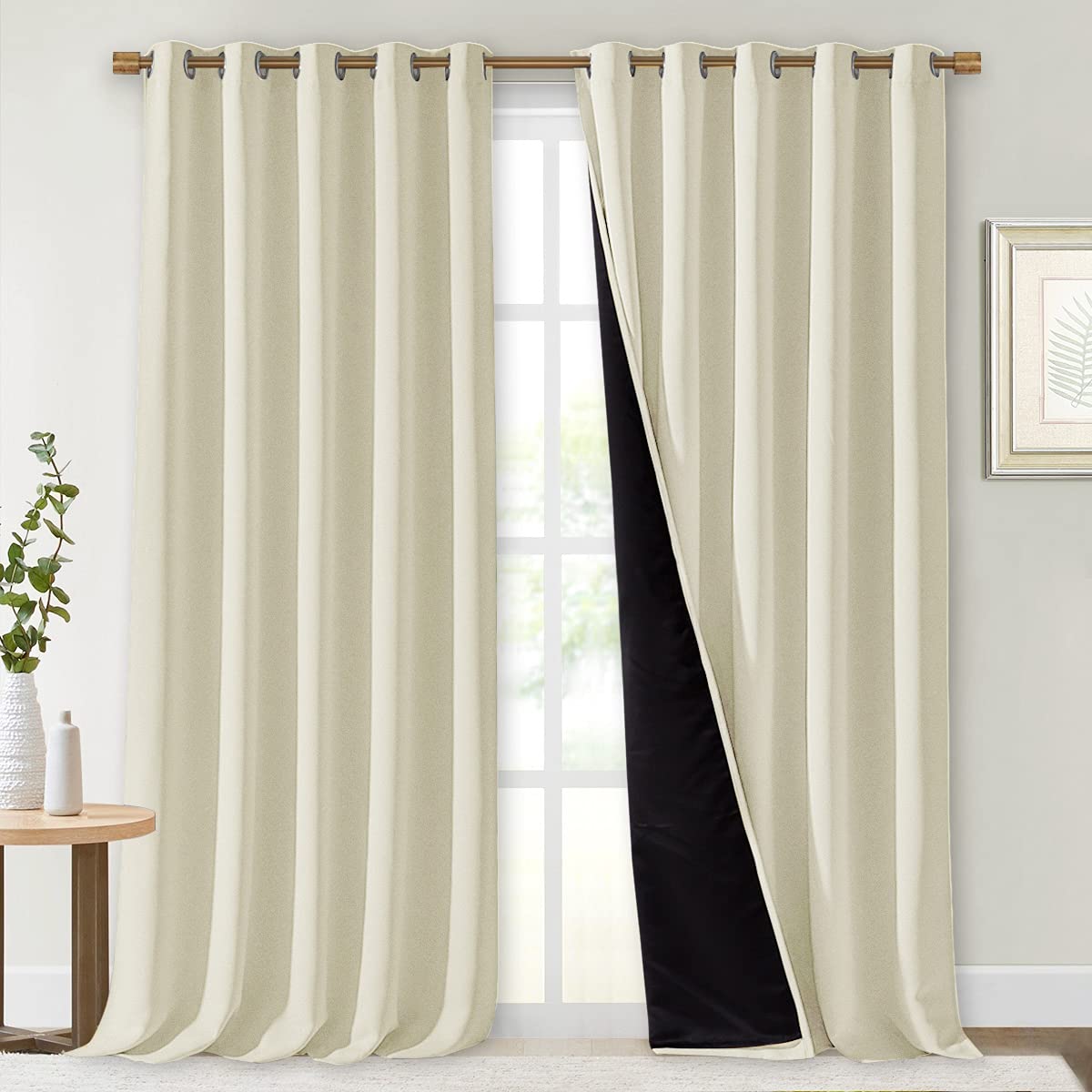 NICETOWN Full Blackout Double-Layer Curtains