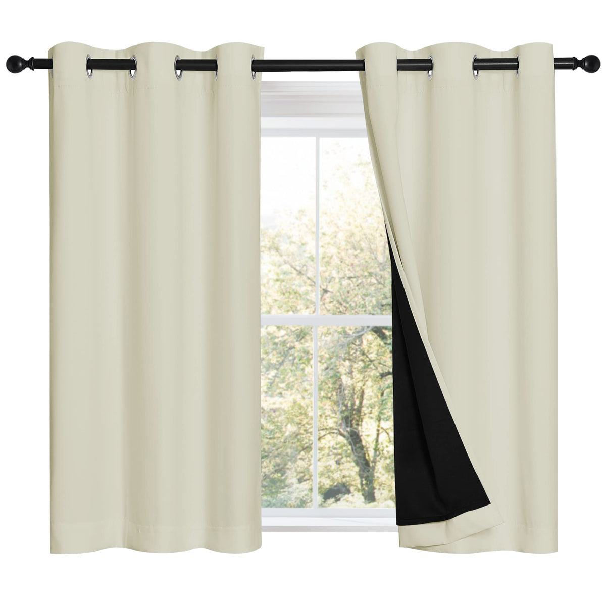 NICETOWN Full Blackout Double-Layer Curtains