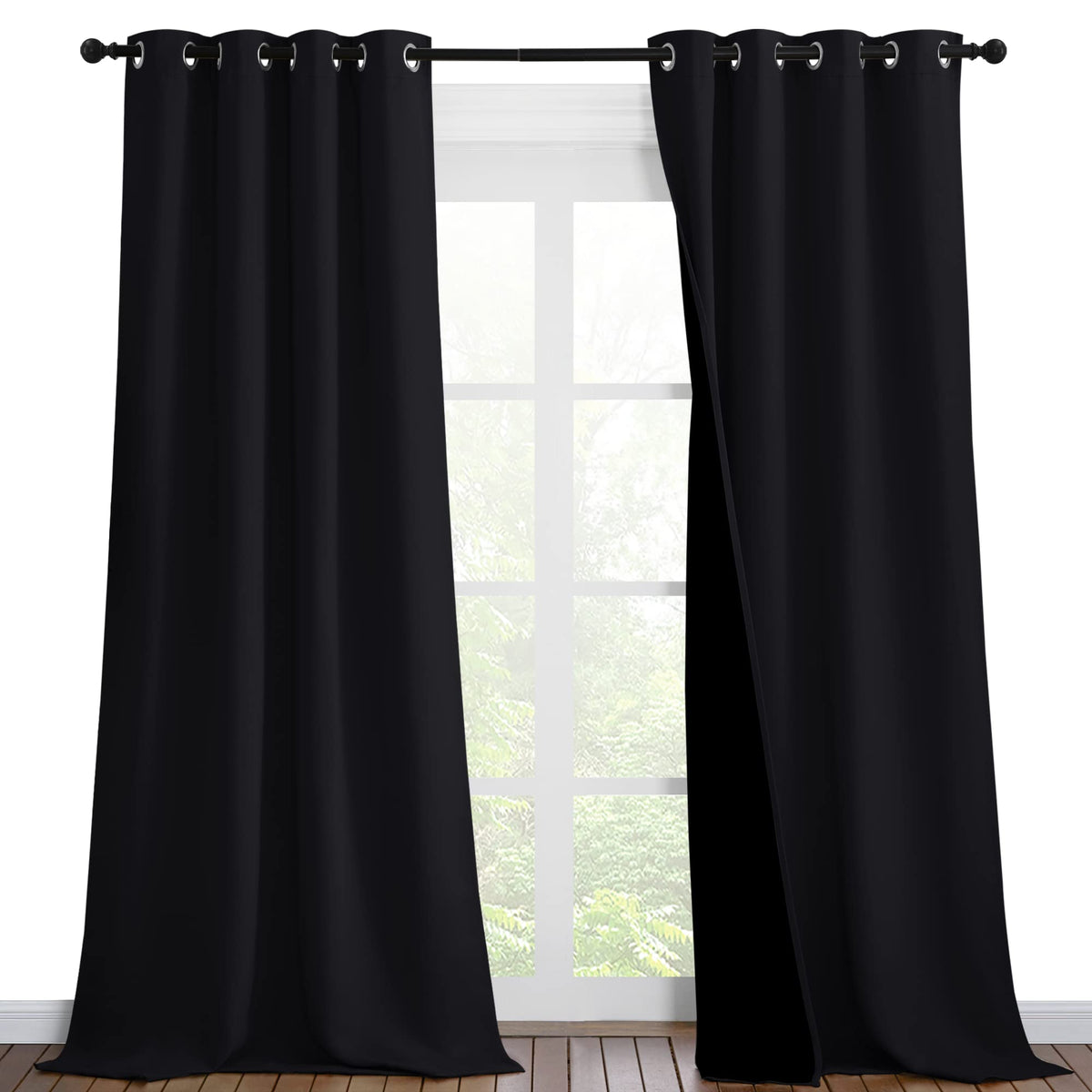 NICETOWN Full Blackout Double-Layer Curtains