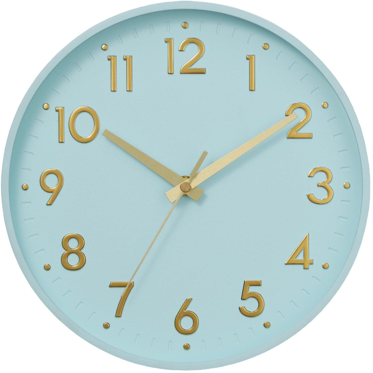 Mosewa Wall Clock, Battery Operated Silent Non-Ticking Modern Analog Clock Decorative for Kitchen, Bedroom, Office, Living Room