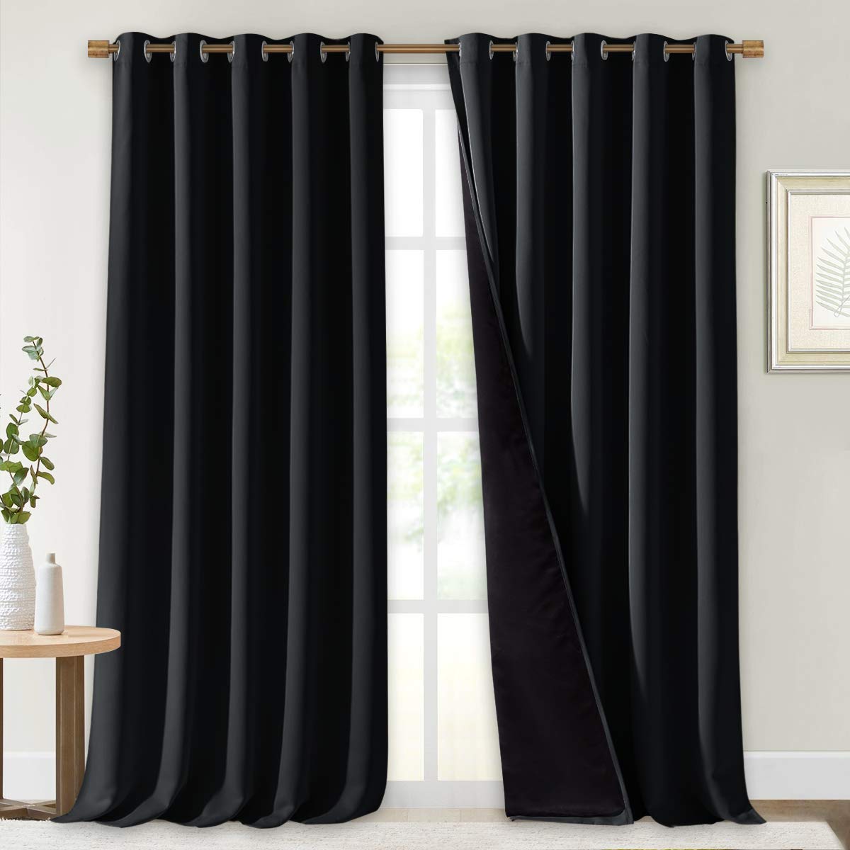 NICETOWN Full Blackout Double-Layer Curtains