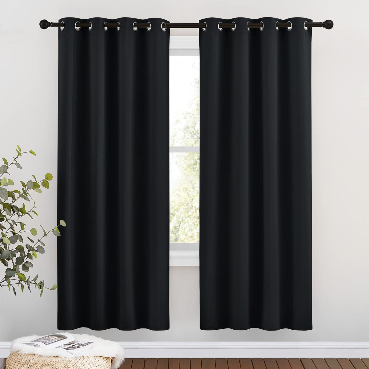 NICETOWN Grommet Blackout Room Darkening Curtains