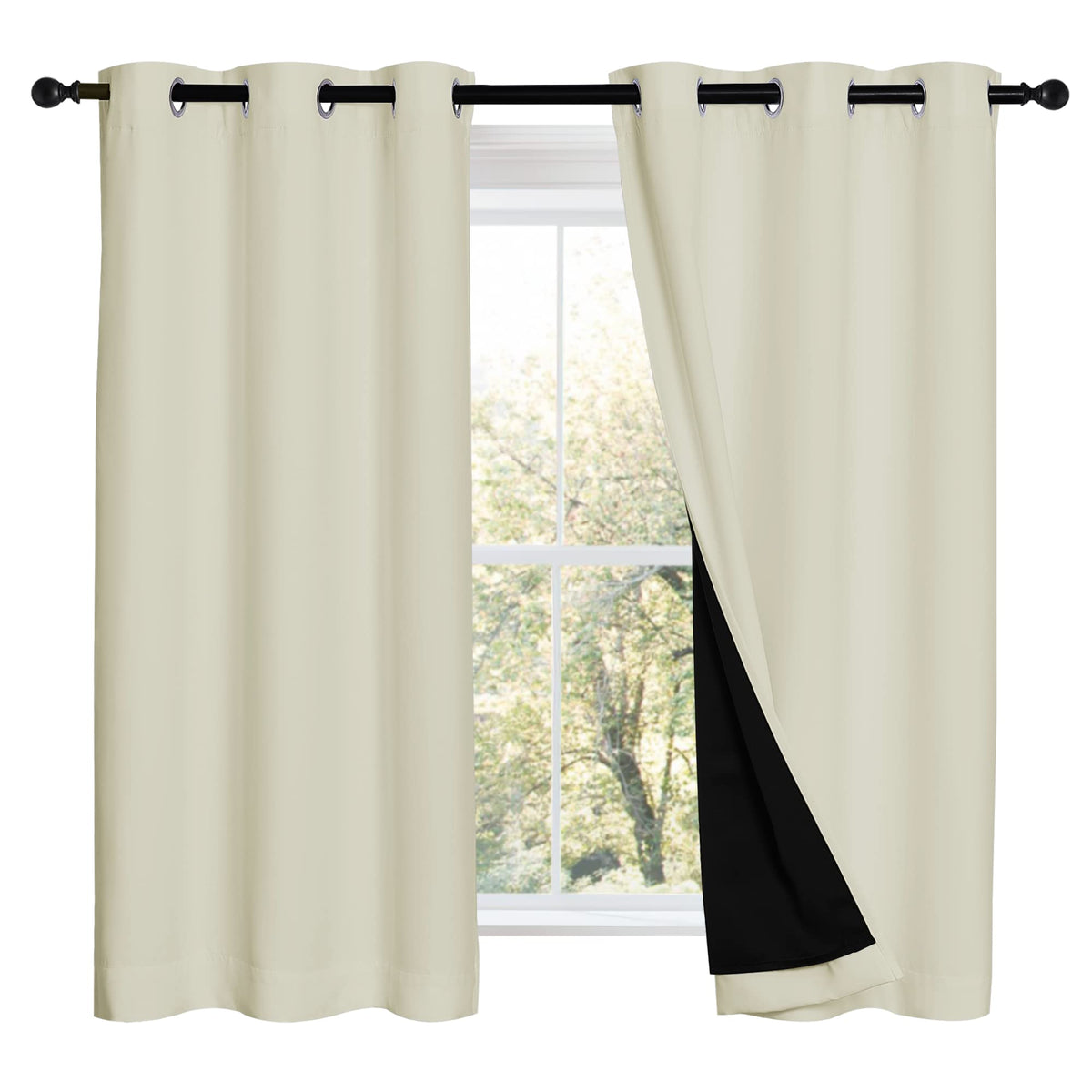 NICETOWN Full Blackout Double-Layer Curtains