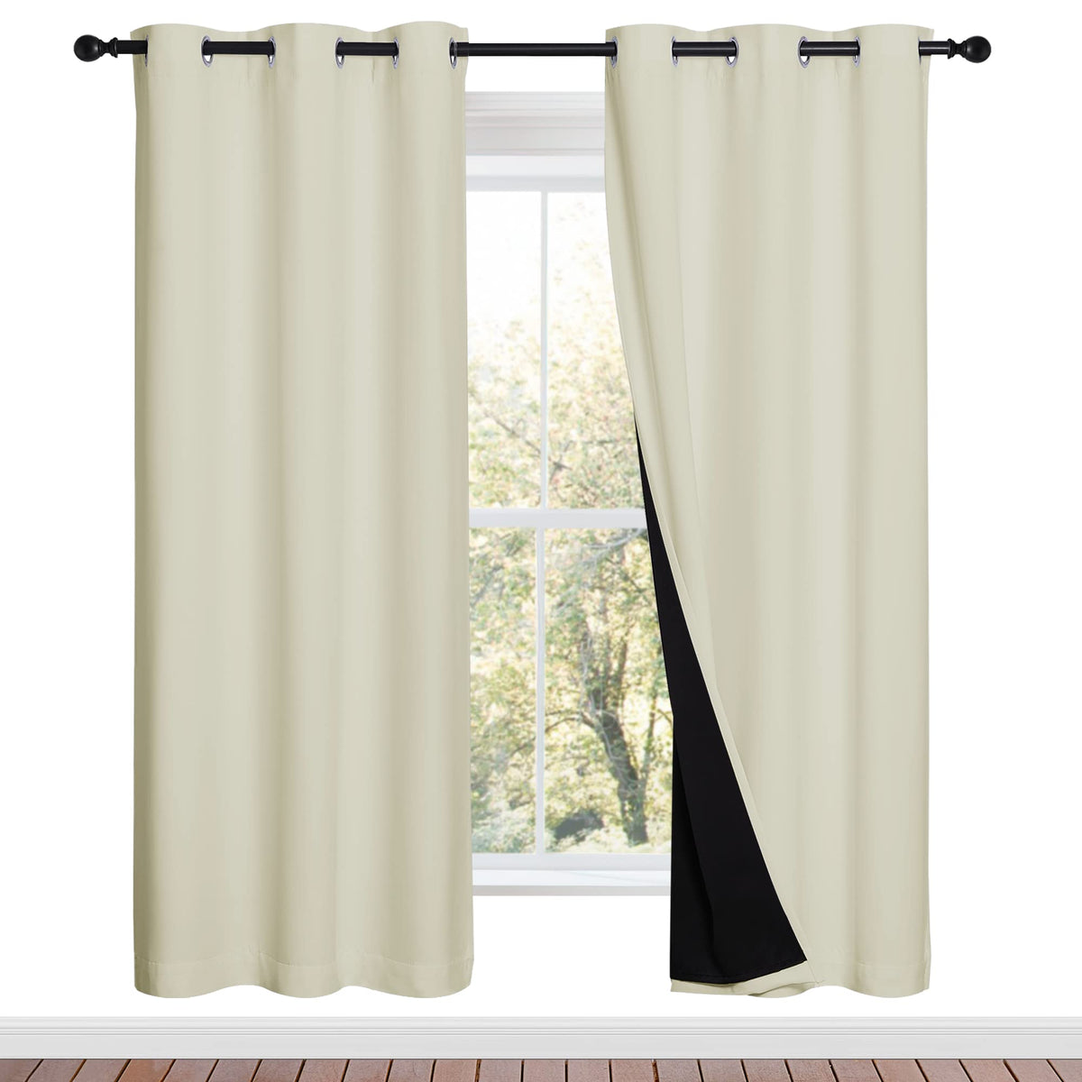 NICETOWN Full Blackout Double-Layer Curtains