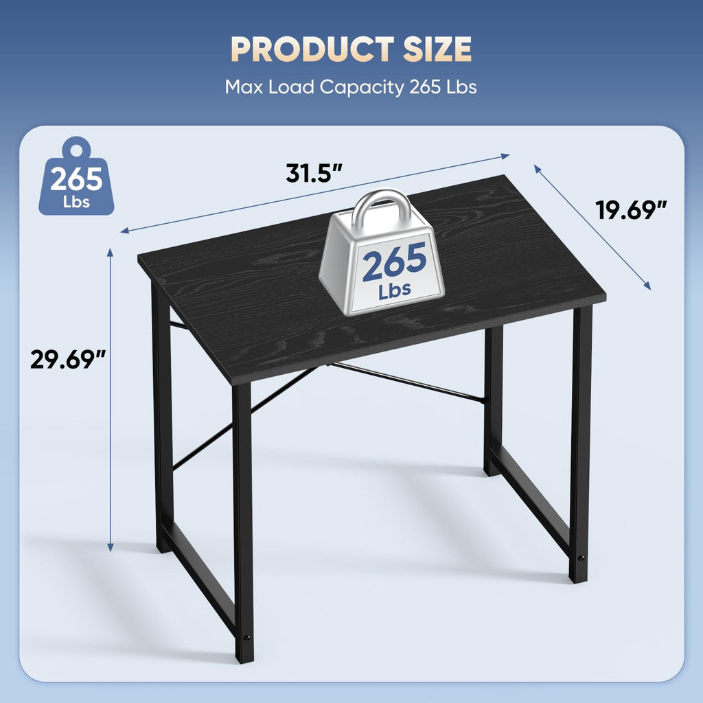 DUMOS Small Computer Desk, Gaming Desks for Home Office Bedroom