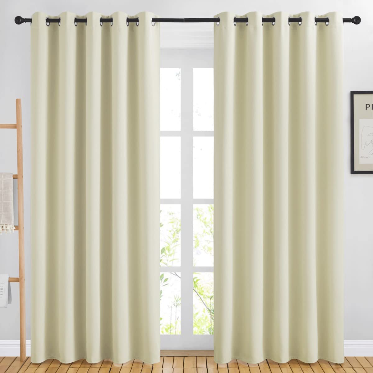 NICETOWN Grommet Blackout Room Darkening Curtains